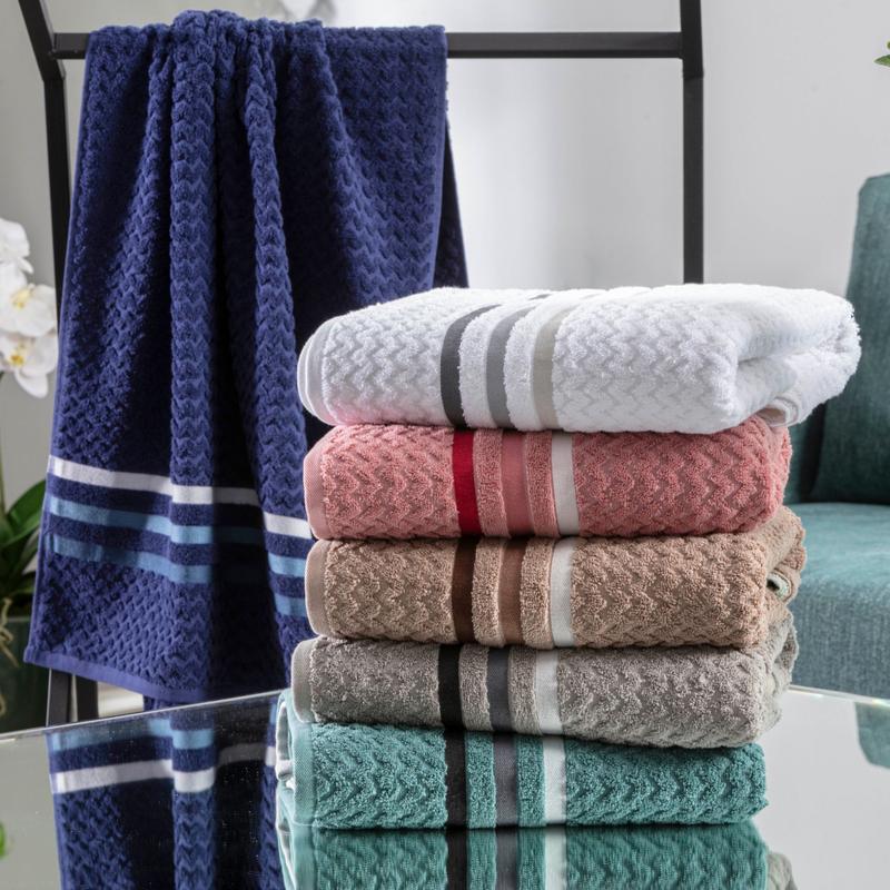 Kit 4 Toalhas Banhão Gigante Jacquard Trento — 100% Algodão Premium 450g/m²