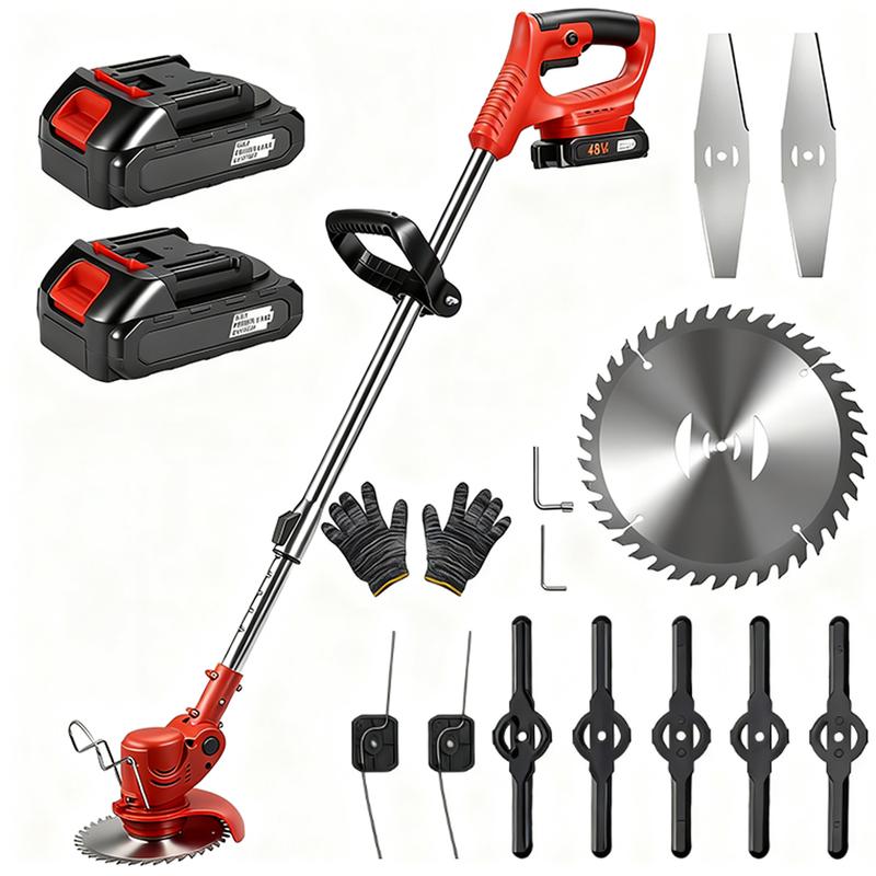 GreenCut Pro™ – Cortador de Grama Sem Fio | Bivolt + 2 Baterias Recarregáveis