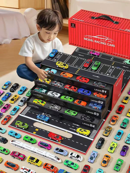 Kit Cidade Kids 48 Carrinhos de Fricção com Pista e Container