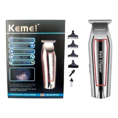 Máquina de Corte Kemei KM-032 Acabamento Profissional Sem Fio Bivolt
