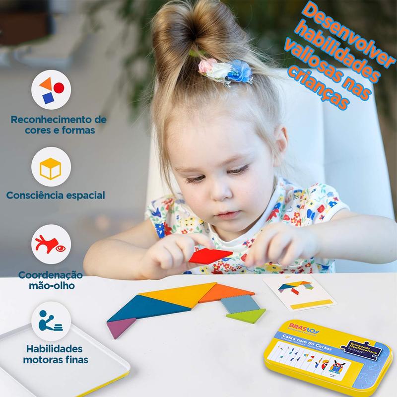 FormaMente™ Jogo Montessori de Formas – 36 Peças + 60 Cartas Educativas