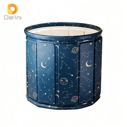 Banheira Dobrável Portátil para Adultos 70cm — 254L com Drenagem Dupla