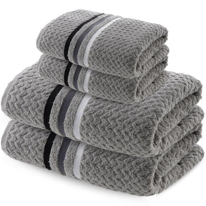Kit 4 Toalhas Banhão Gigante Jacquard Trento — 100% Algodão Premium 450g/m²
