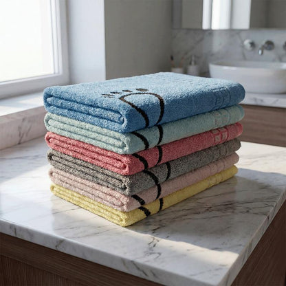 Kit 6 Tapetes de Banheiro Pezinho 45x70cm — 100% Algodão Premium Cores Sortidas