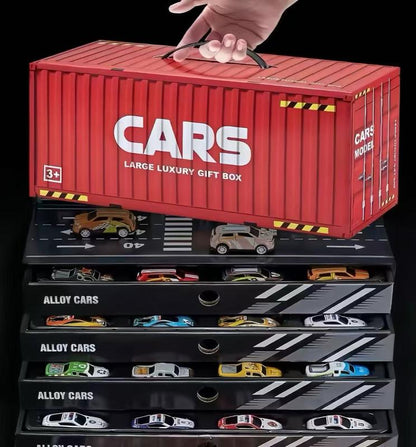Kit Cidade Kids 48 Carrinhos de Fricção com Pista e Container