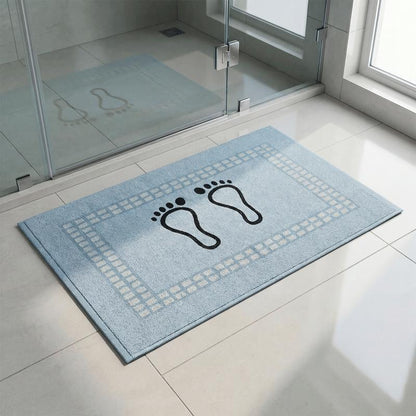 Kit 6 Tapetes de Banheiro Pezinho 45x70cm — 100% Algodão Premium Cores Sortidas